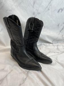 Wrangler Black Cowboy Boots- W6