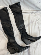 Load image into Gallery viewer, Zara Black Long Boots NWT- W7
