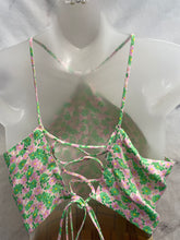 Load image into Gallery viewer, Zara Pink/Green Floral Print Tank- Small
