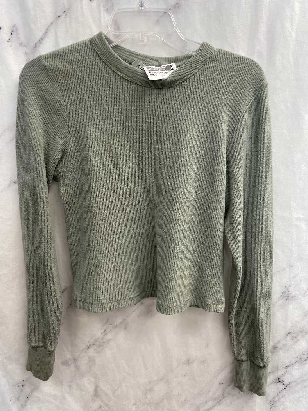 Skims Sage Green Knit Long Sleeve (Set)- Small