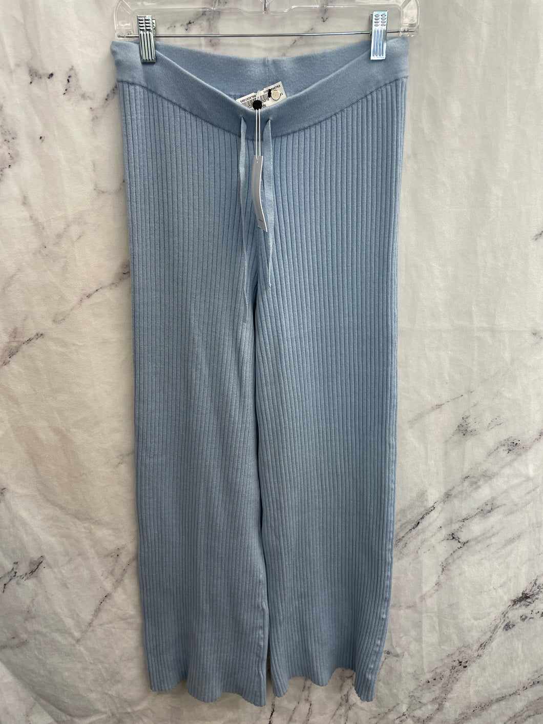 Lovers+Friends Blue Ribbed Soft Pants NWT- Medium